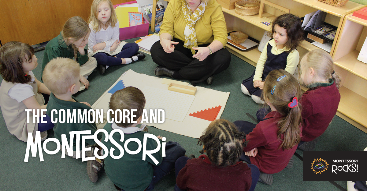 What are standard lessons in a Montessori curriculum?