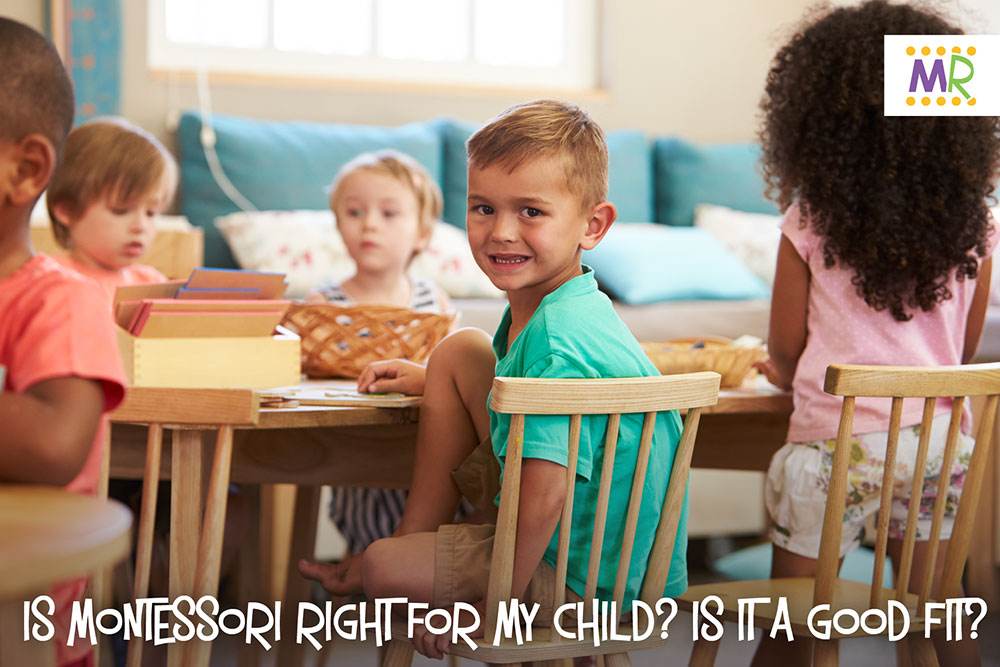 Is Montessori right for my child? Is it a good fit? - child smiling in classroom